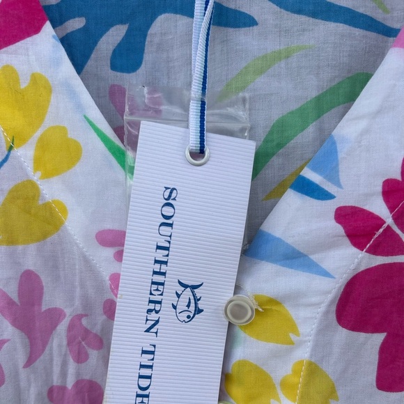 NWT Southern Tide 100% Cotton Shirt - Size XS - Flowers - Picture 8 of 12